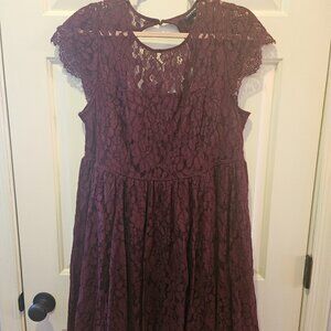 Torrid Lacy Berry Dress